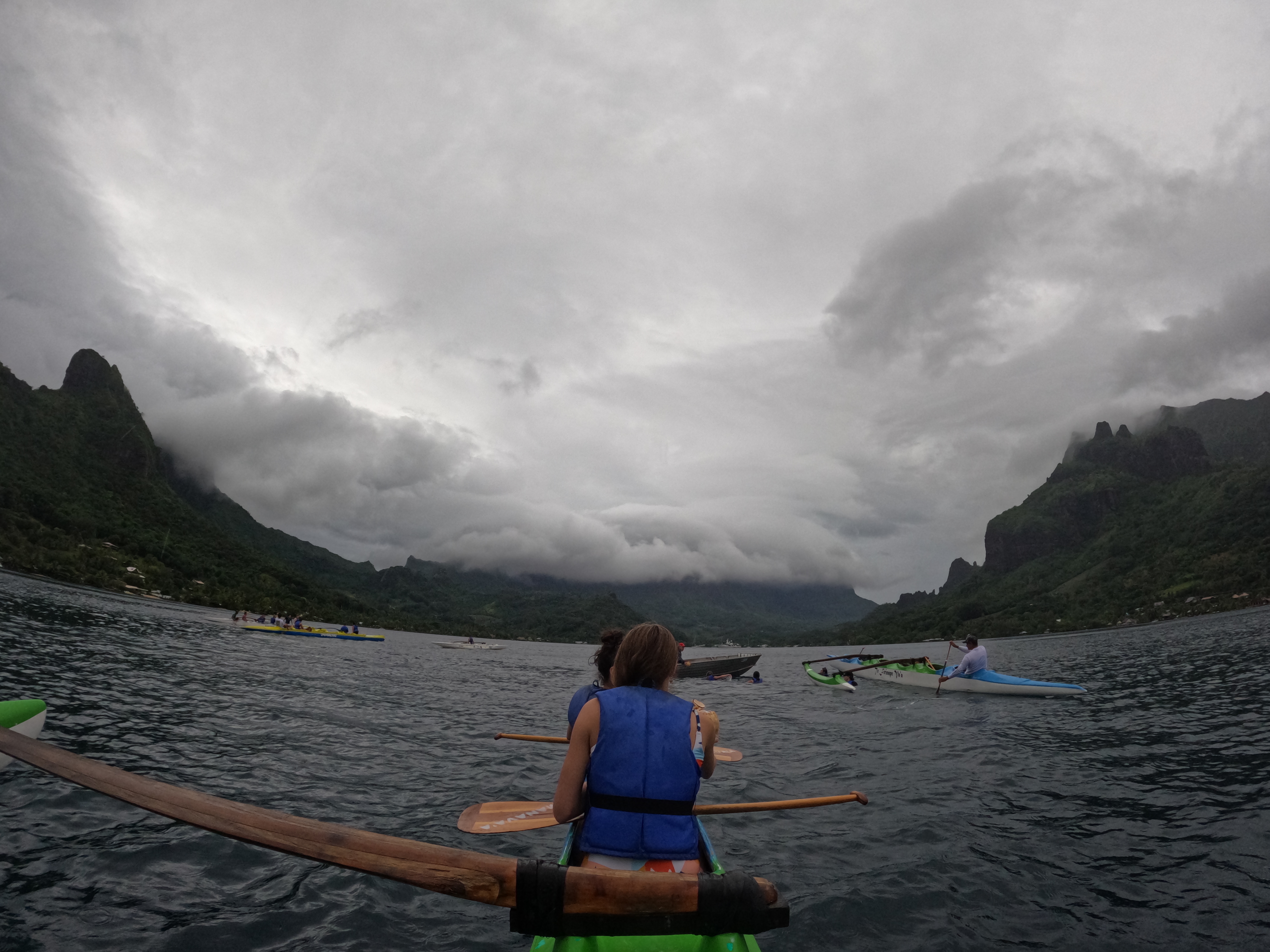 2022 Tahiti Taravao HXP - Day 2 (Arrival in Tahiti!, Narii & Escuela Teach us a Tahitian Dance, Ferry to Mo'orea / Moorea, Hiking, 18 in Small Truck, Va'a Canoes, Crepes)